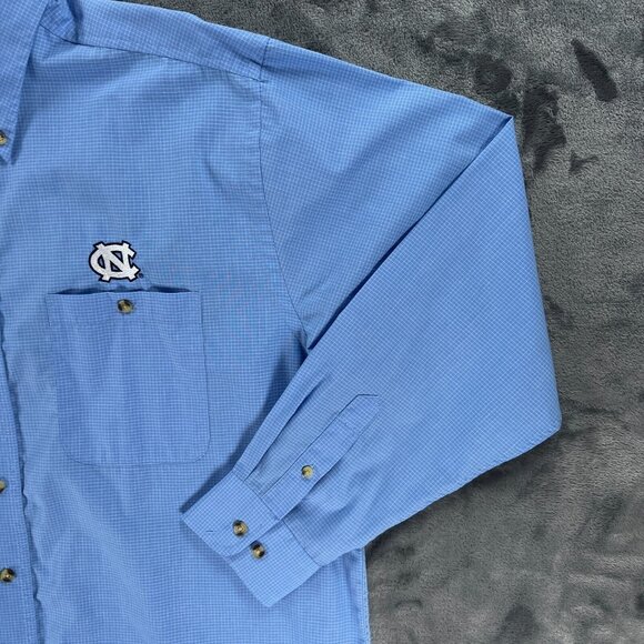 Antigua Button Up Men L University of North Carolina Tar Heels Football Coach - Picture 4 of 9